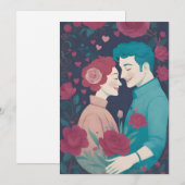carte de la Saint-Valentin (Devant / Derrière)