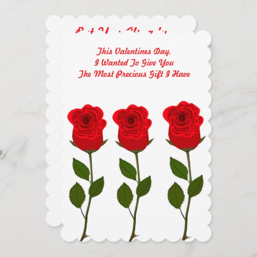 Carte de la Saint-Valentin (Devant / Derrière)