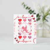 Carte de la Saint Valentin (Debout devant)