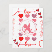 Carte de la Saint Valentin (Devant / Derrière)