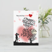Carte de la Saint-Valentin (Debout devant)