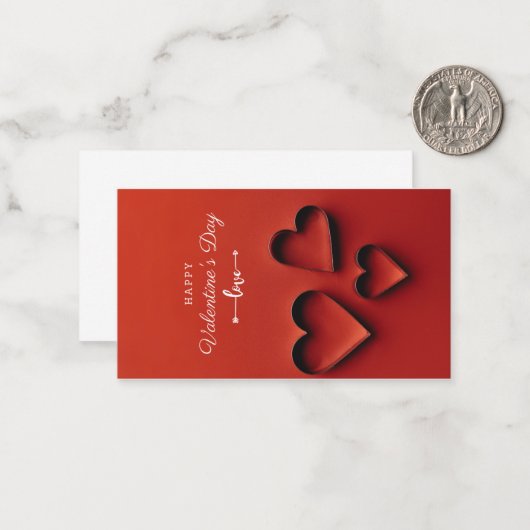 Carte de la Saint-Valentin (Devant/Arrière en situation)
