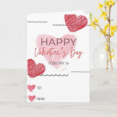 Carte de la Saint-Valentin (Fleur jaune)