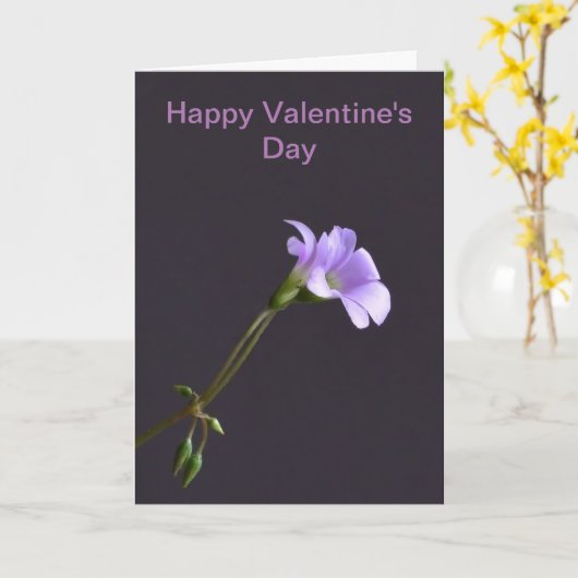 Carte de la Saint-Valentin (Fleur jaune)