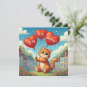 Carte de la Saint-Valentin (Debout devant)