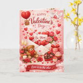 Carte de la Saint-Valentin (Fleur jaune)