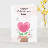 Carte de la Saint-Valentin (Fleur jaune)