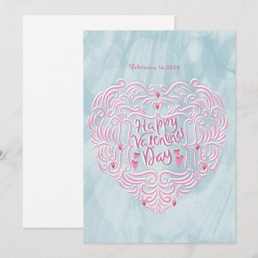 Carte de la Saint-Valentin (Devant / Derrière)