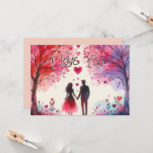 Carte de la Saint-Valentin 02 (Devant/Arrière en situation)