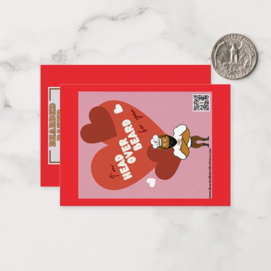 Carte de la Saint-Valentin #1 (Devant/Arrière en situation)