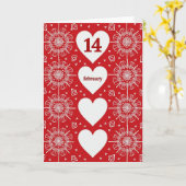 Carte de la Saint-Valentin 14 février (Fleur jaune)