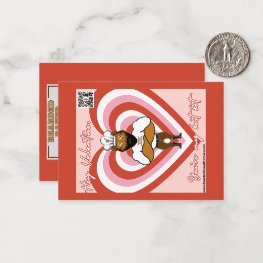 Carte de la Saint-Valentin #5 (Devant/Arrière en situation)