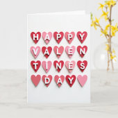 Carte de la Saint-Valentin à coeurs superposés rou (Fleur jaune)