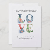 Carte de la Saint-Valentin à fleurs printanières e (Devant)