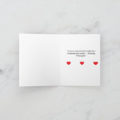 Carte de la Saint-Valentin à la myrtille mignonne  (Intérieur)