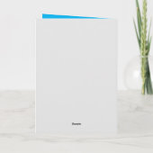 Carte de la Saint-Valentin à la rose céleste (Dos)