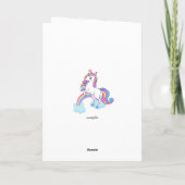 Carte de la Saint-Valentin à la Unicorne Magique (Dos)