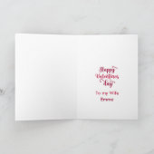 Carte de la Saint-Valentin à l'aquarelle de Beagle (Intérieur)