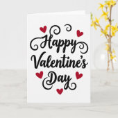 Carte de la Saint-Valentin à l'écriture douce roug (Fleur jaune)