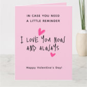 Carte de la Saint-Valentin à l'écriture moderne mi (Devant)