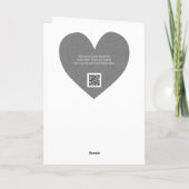 Carte de la Saint-Valentin à motif abstrait avec C (Dos)