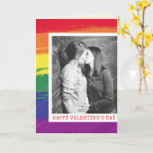 Carte de la Saint-Valentin à thème LGBT avec photo (Fleur jaune)