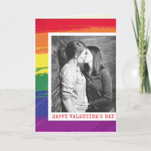 Carte de la Saint-Valentin à thème LGBT avec photo