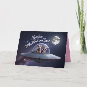 Carte de la Saint-Valentin Airedale