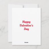 Carte de la Saint-Valentin "Amis chaleureux" (Dos)