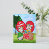 Carte de la Saint-Valentin "Amis chaleureux" (Debout devant)