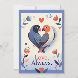Carte de la Saint-Valentin Amoureux Toujours