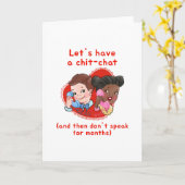 Carte de la Saint-Valentin amusante (Fleur jaune)