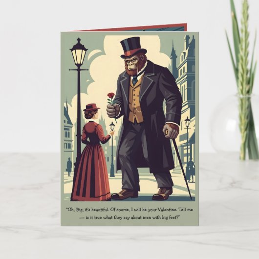 Carte de la Saint-Valentin amusante avec un thème (Devant)