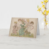 Carte de la Saint-Valentin antique, Kate Greenaway (Fleur jaune)