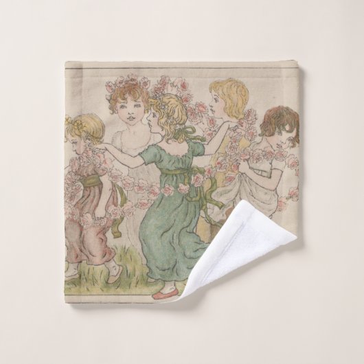Carte de la Saint-Valentin antique, Kate Greenway, (Gant de toilette)
