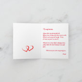 Carte de la Saint-Valentin aquarelle chien coupé (Intérieur)