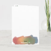 Carte de la Saint-Valentin aquarelle mignonne Cana (Dos)