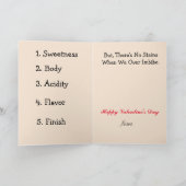 Carte de la Saint-Valentin au café (Intérieur)