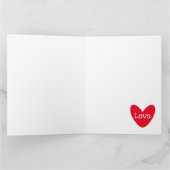 Carte de la Saint Valentin au coeur de l'amour per (Intérieur)