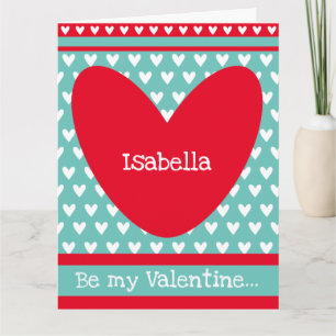 Carte de la Saint Valentin au coeur de l'amour per