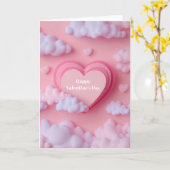 Carte de la Saint-Valentin au design en forme de c (Fleur jaune)