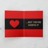Carte de la Saint-Valentin audacieuse (Intérieur)