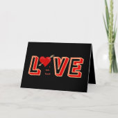 Carte de la Saint-Valentin audacieuse - L'AMOUR pe (Devant)