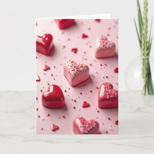 Carte de la Saint-Valentin aux cœurs doux