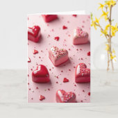 Carte de la Saint-Valentin aux cœurs doux (Fleur jaune)