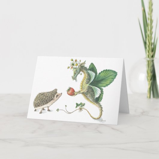 Carte de la Saint-Valentin aux fraises (Devant)