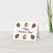 Carte de la Saint-Valentin aux fraises recouvertes (Devant)