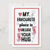 Carte de la Saint-Valentin avec citation d'amour d (Devant)