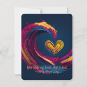 Carte de la Saint-Valentin avec citation d'amour e (Devant)