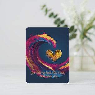 Carte de la Saint-Valentin avec citation d'amour e